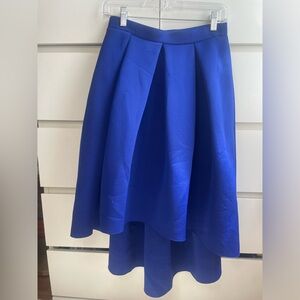 Royal blue high low fancy skirt